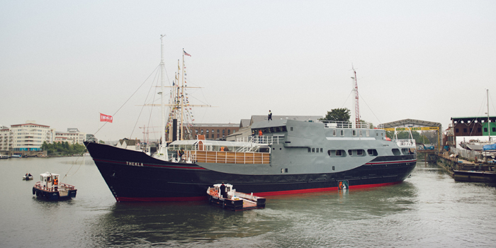 Leaving Albion Dockyard