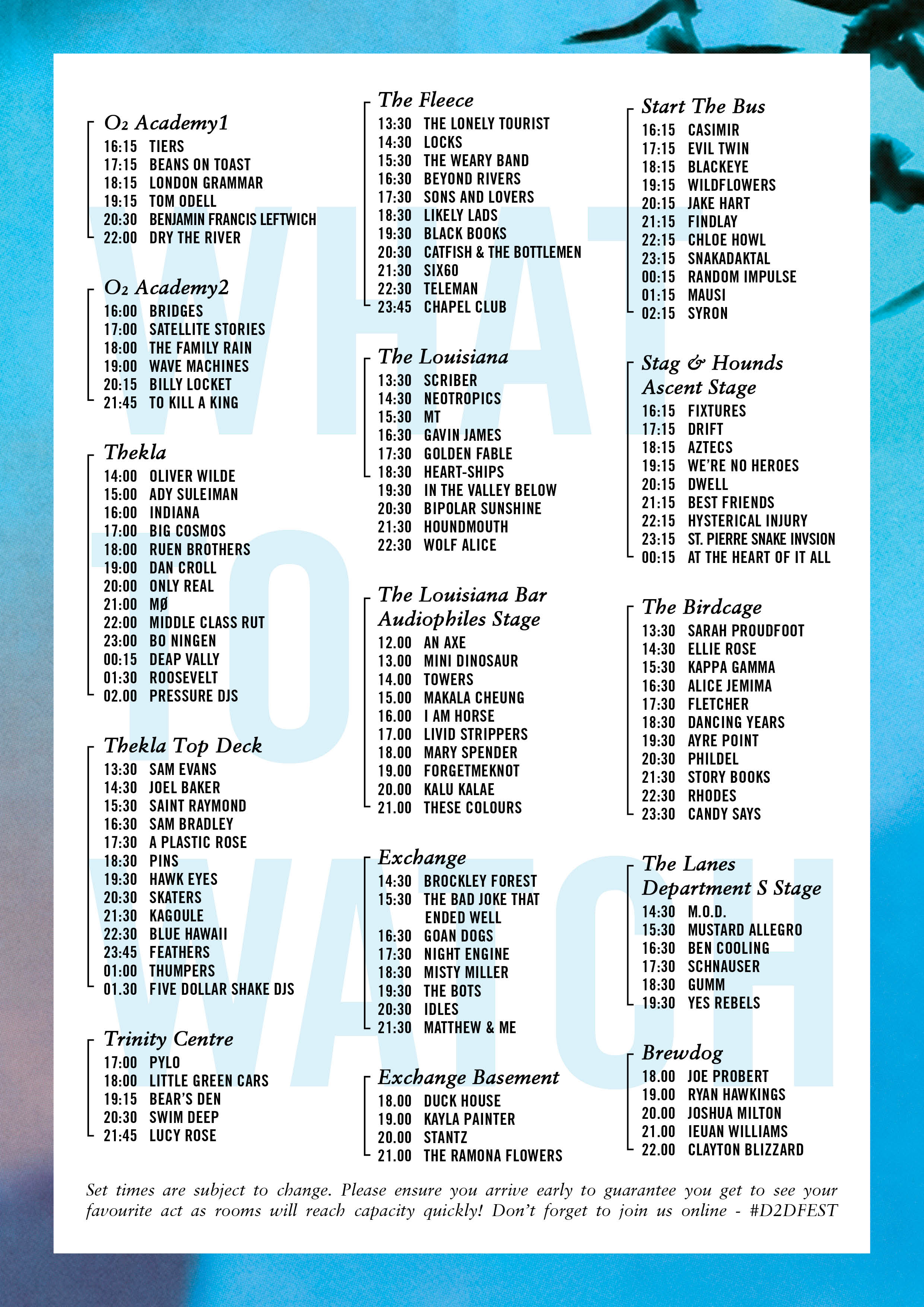 Set Times - Bristol2