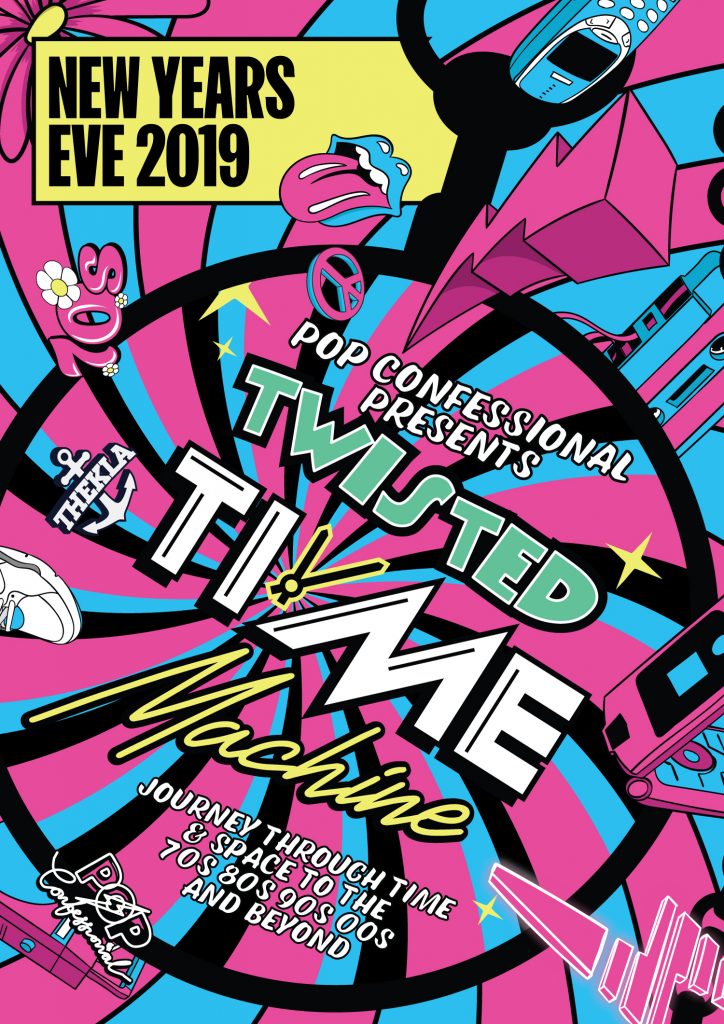 The Twisted Time Machine Pop Confessional NYE Thekla Bristol 2019